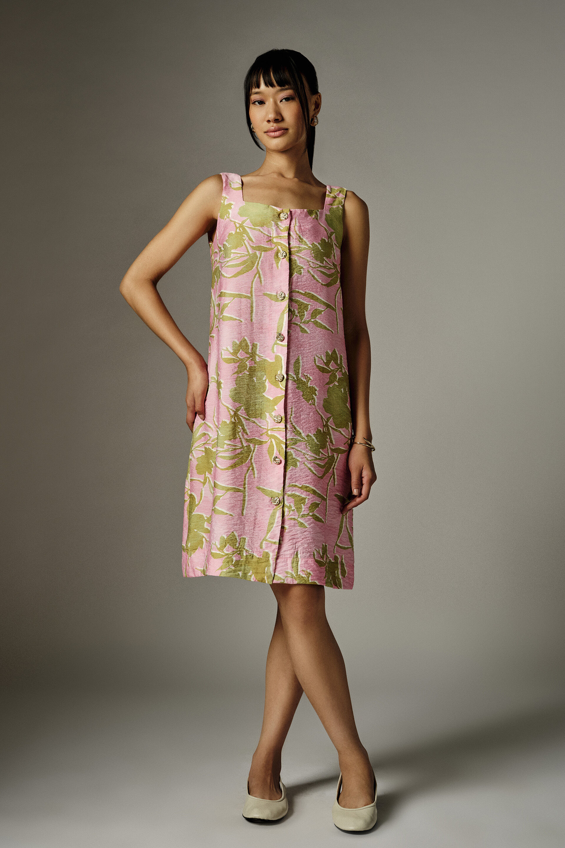 Joelle Short Pink Dress, Pink, image 3